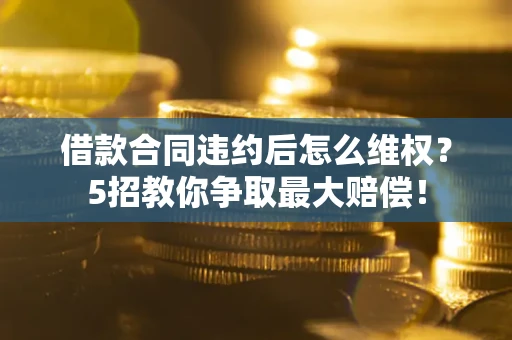 北京借款合同违约后怎么维权?5招教你争取最大赔偿! 北京借款合同违约后怎么维权?5招教你争取最大赔偿!